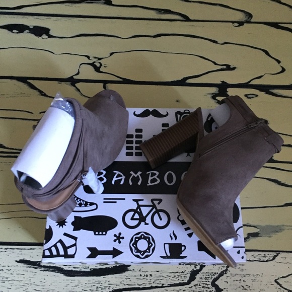 SALE Bamboo stash peep toe heel - Picture 4 of 5